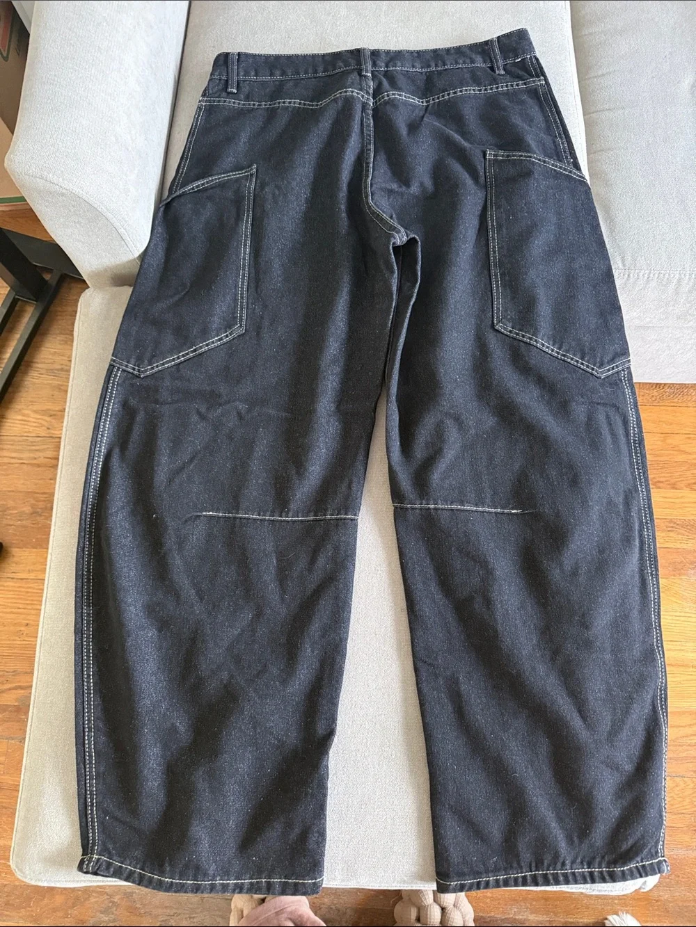 Amazon Black High-Rise Wide Leg Jeans - Picture 2 of 8